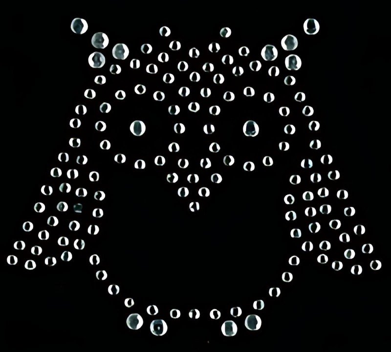 KLEIBER Application strass "Chouette 1", 65 x 60 mm