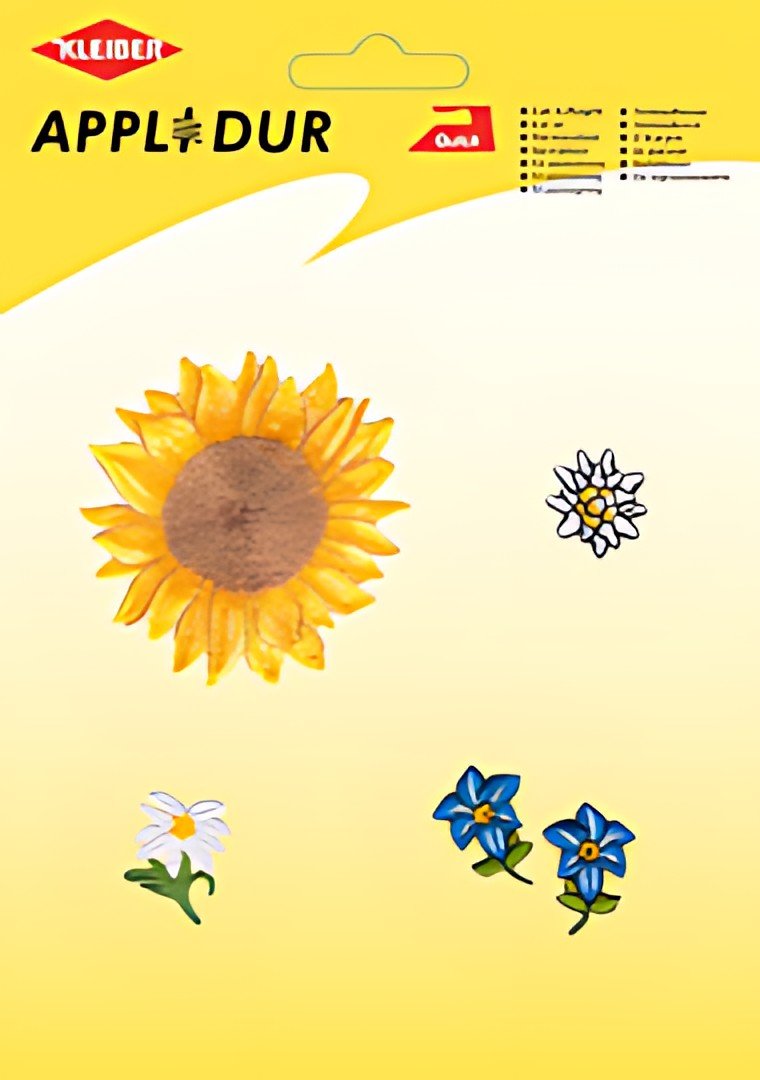 KLEIBER Assortiment d'applications "Flowers 2", 5 motifs