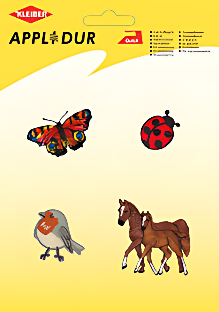 KLEIBER Assortiment d'applications "Animal", 4 motifs
