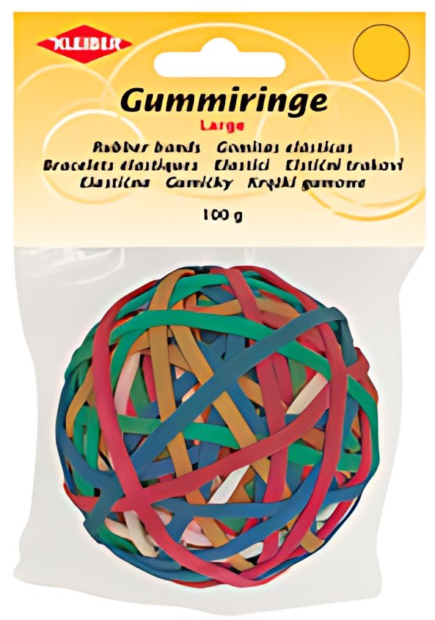 KLEIBER Balle de bracelets caoutchouc, couleurs assorties