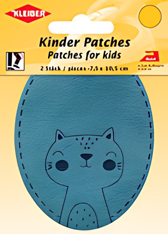 KLEIBER Application "Chat", bleu, blister de 2