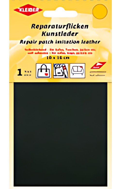 KLEIBER Pièce de réparation, similicuir, autocollant, noir