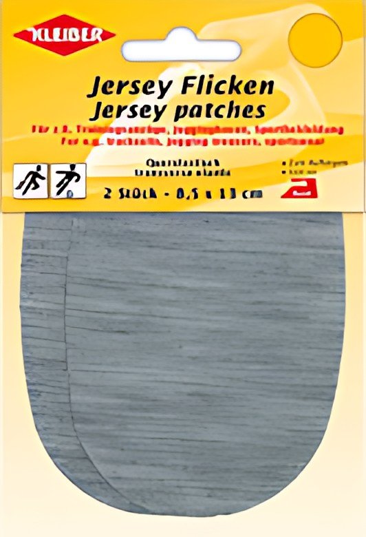 KLEIBER Patch thermocollant jersey, gris clair chiné