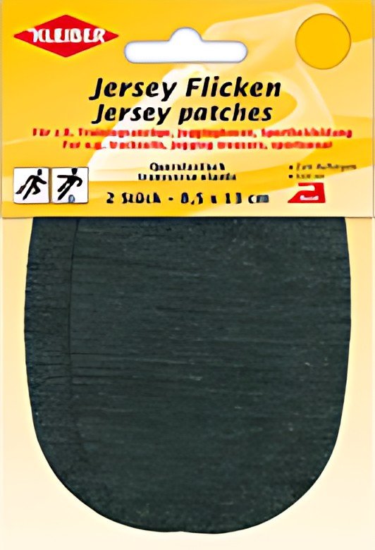 KLEIBER Patch thermocollant jersey, gris foncé chiné