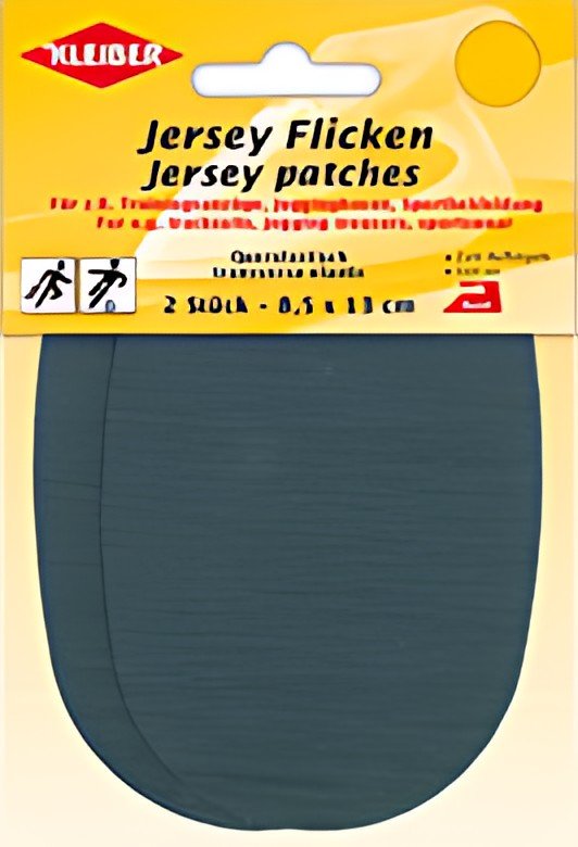 KLEIBER Patch thermocollant jersey, gris foncé