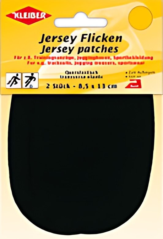KLEIBER Patch thermocollant jersey, noir