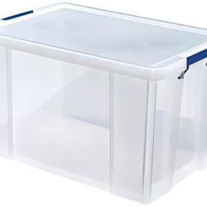 Fellowes Boîte de rangement ProStore, 85 litres, transparent