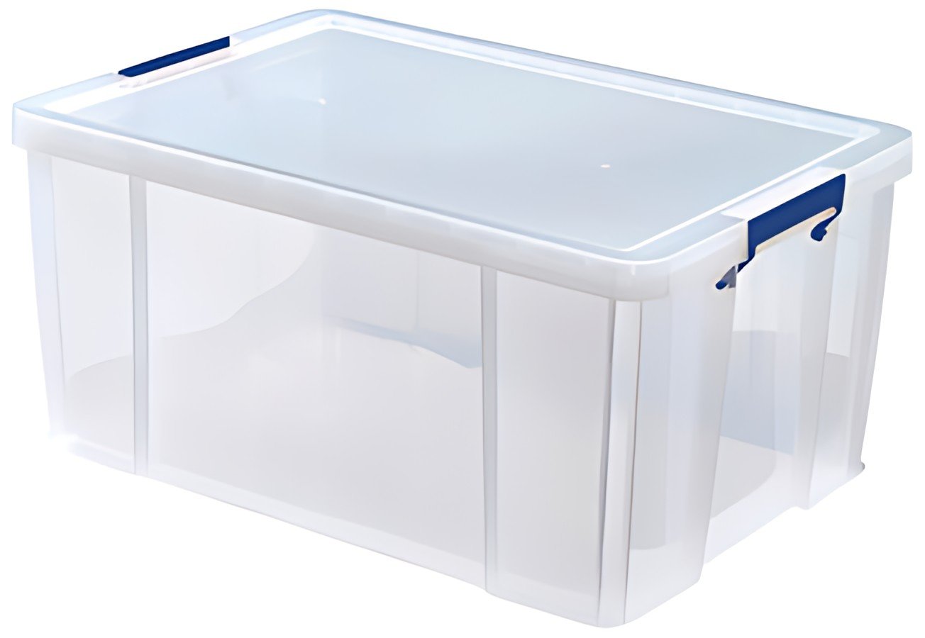 Fellowes Boîte de rangement ProStore, 70 litres, transparent