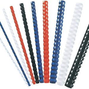 Fellowes Peigne à relier en plastique, A4, 8 mm, noir