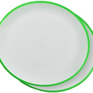 Linden Berg Set d'assiettes de table, ovale, set de 2, vert