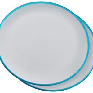 Linden Berg Set d'assiettes de table, ovale, set de 2, bleu