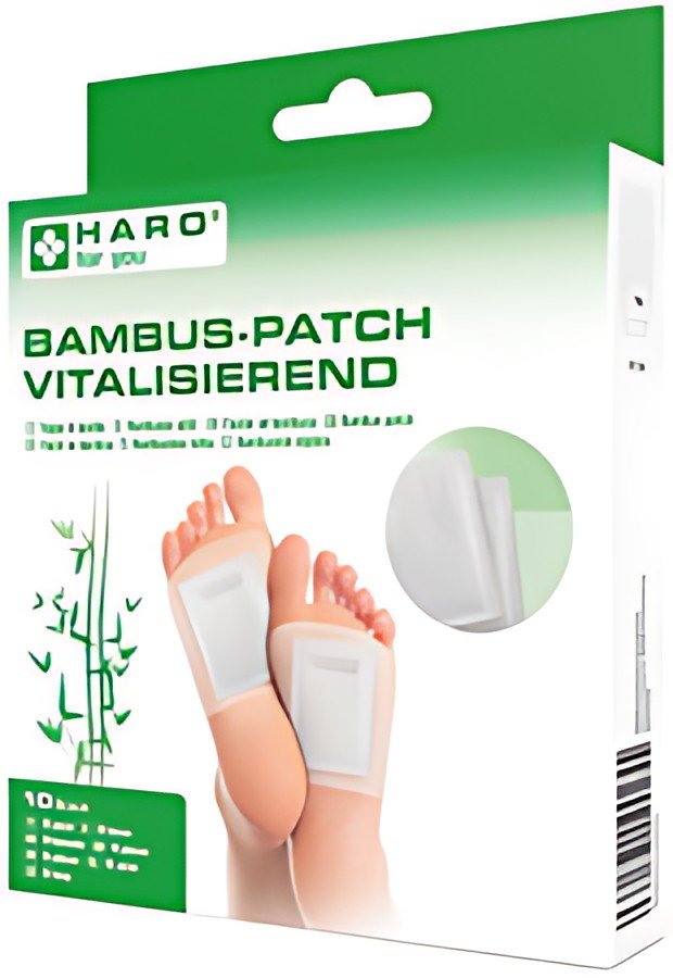 HARO Patch à base de bambou, plante des pieds, blanc