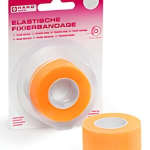HARO Bande de fixation élastique, 25 mm x 2,5 m, orange