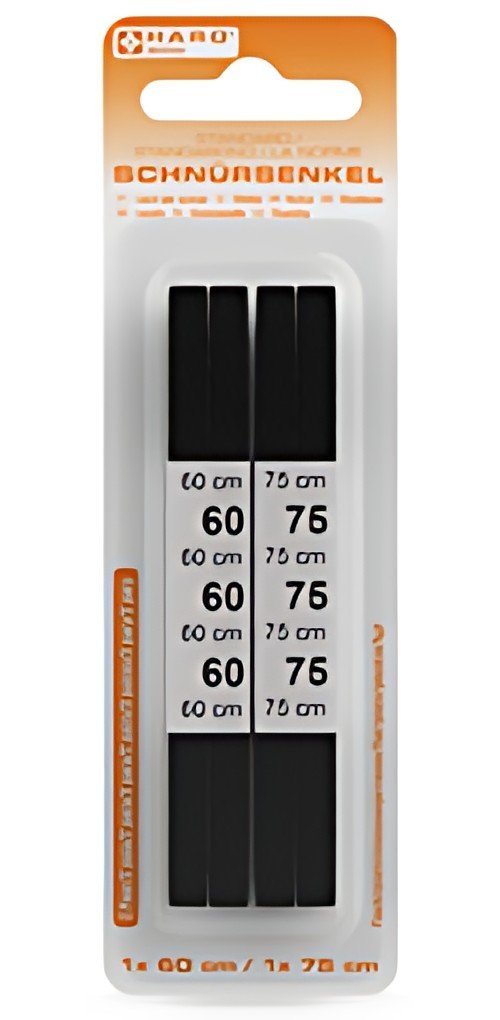 HARO Lacets Standard, plat, 600/750 mm, noir