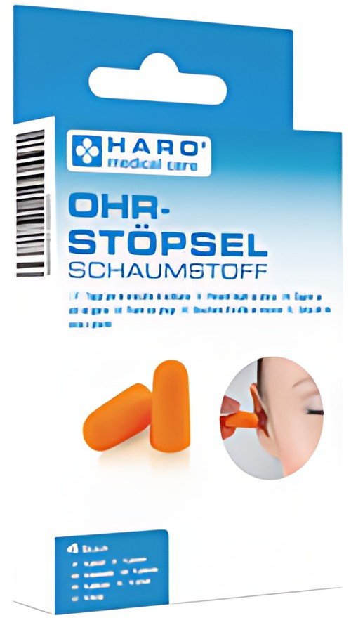 HARO Bouchon d'oreille en mousse, orange