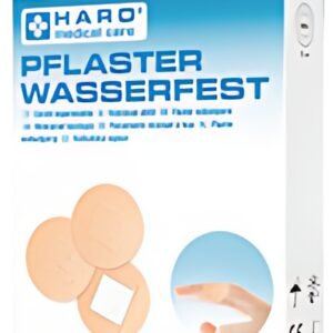 HARO Pansement imperméable, rond, couleur chair, pack de 20