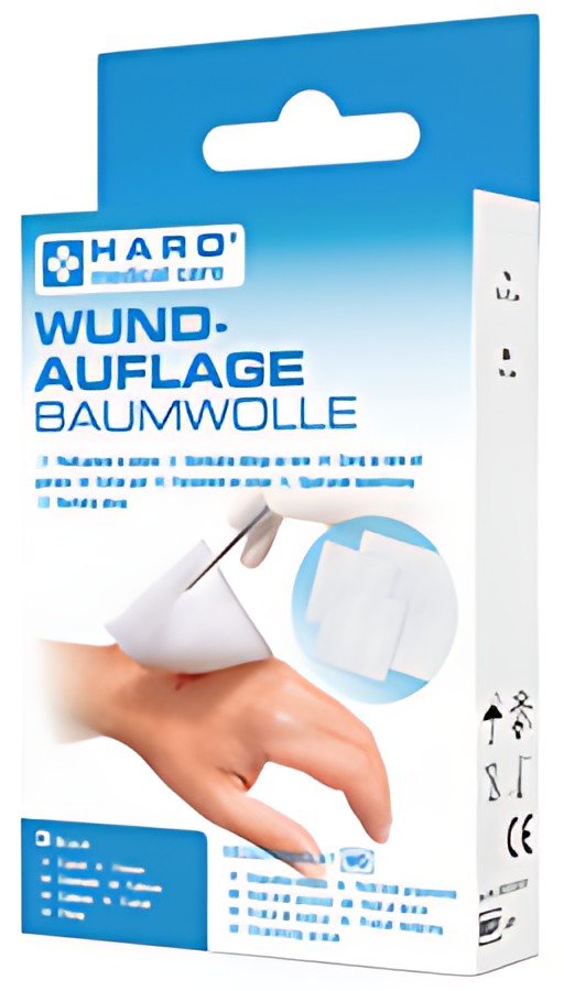 HARO Pansement, en coton, blanc, pack de 3