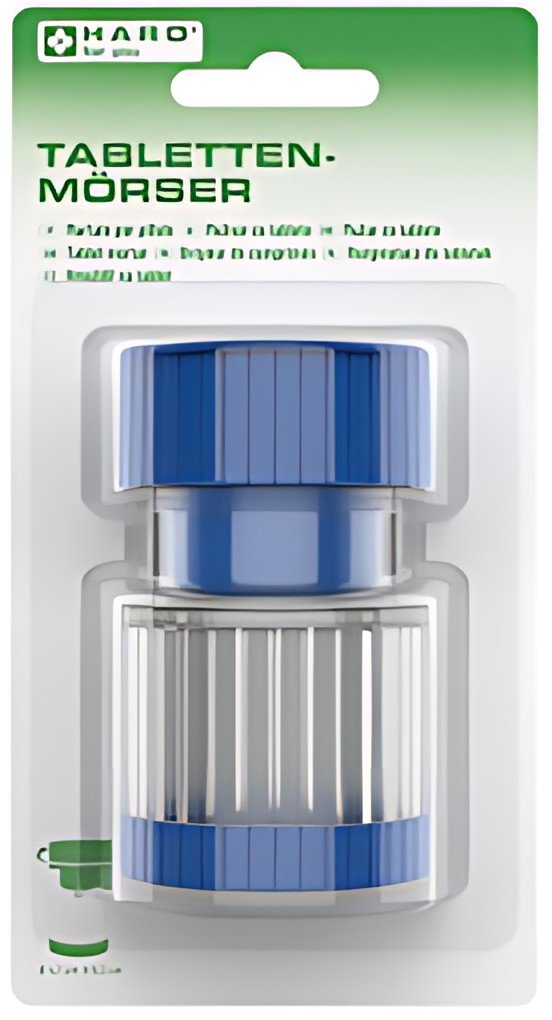 HARO Broyeur de comprimés, bleu/transparent