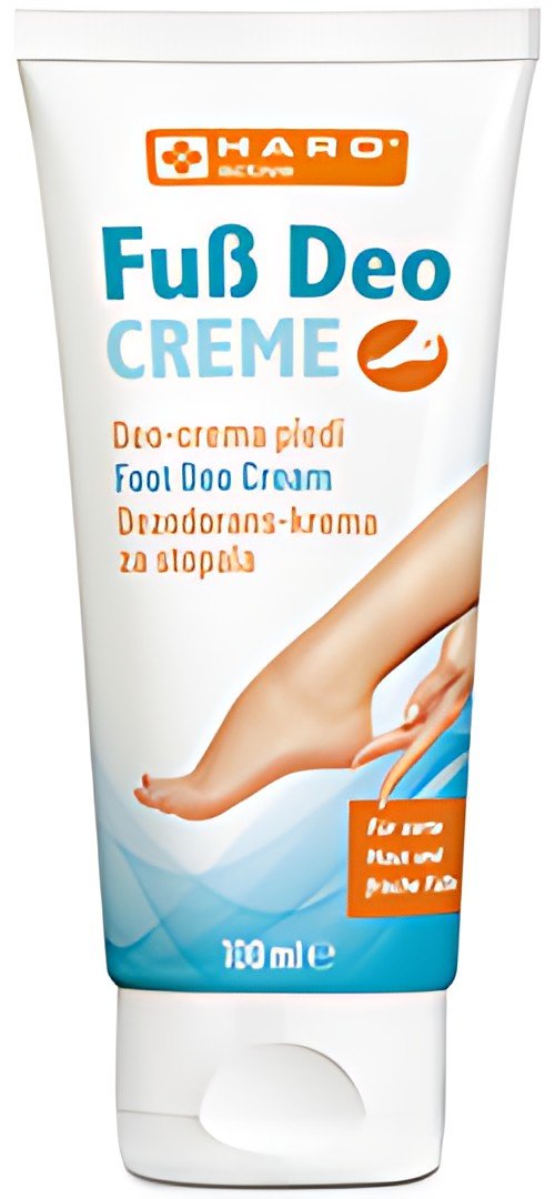 HARO Crème déodorant pour les pieds, tube de 100 ml