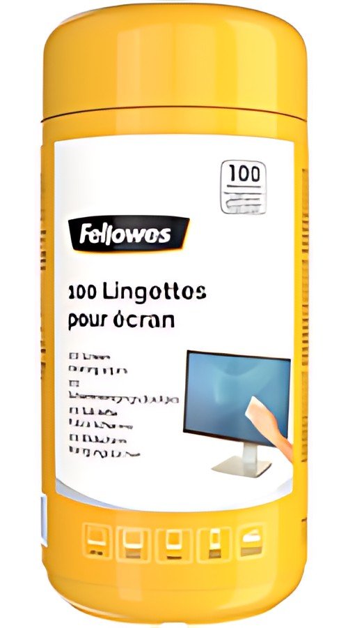 Fellowes Lingettes nettoyantes  pour écran, boîte de 100