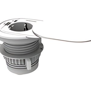 Prise de table encastrable Fellowes Power Spot, type F, blanche