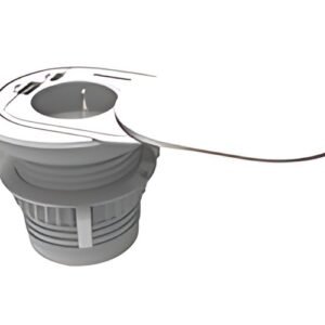 Fellowes Prise encastrée pour table Power Spot type E, blanc