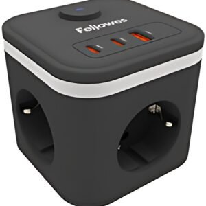 Fellowes Power Cube prise cube, type F, noir