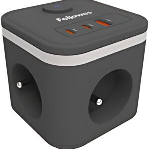 Fellowes Cube multiprise Power Cube, type E, noir