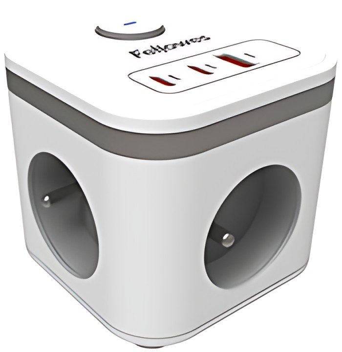 Fellowes Cube multiprise Power Cube, type E, blanc