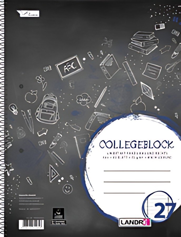 LANDRÉ Cahier à spirale "college", A4, ligné, 160 pages
