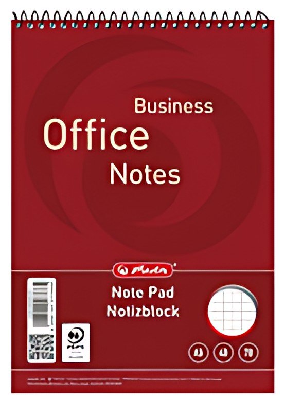 herlitz bloc-notes à spirale, format A5, 40 feuilles,