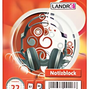 LANDRÉ bloc-notes à spirale, format A7, 40 feuilles,