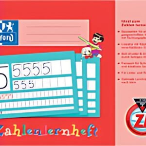 Livret d'apprentissage des chiffres Oxford, DIN A4 paysage, règle : ZL