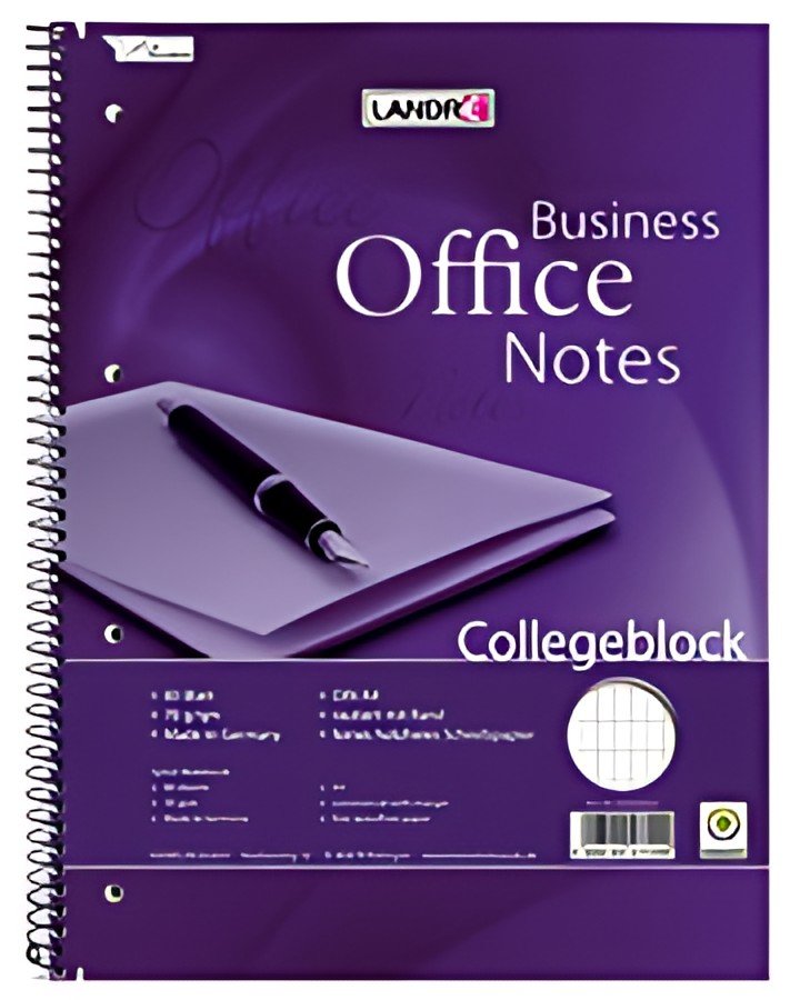LANDRÉ Bloc à spirale "Business Office Notes", A4, recouvert