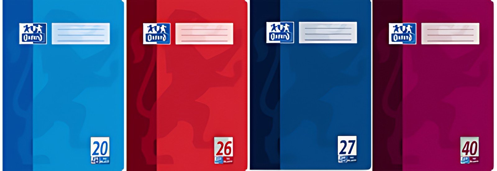 Oxford cahier scolaire, format A4, linéature 22 / quadrillé