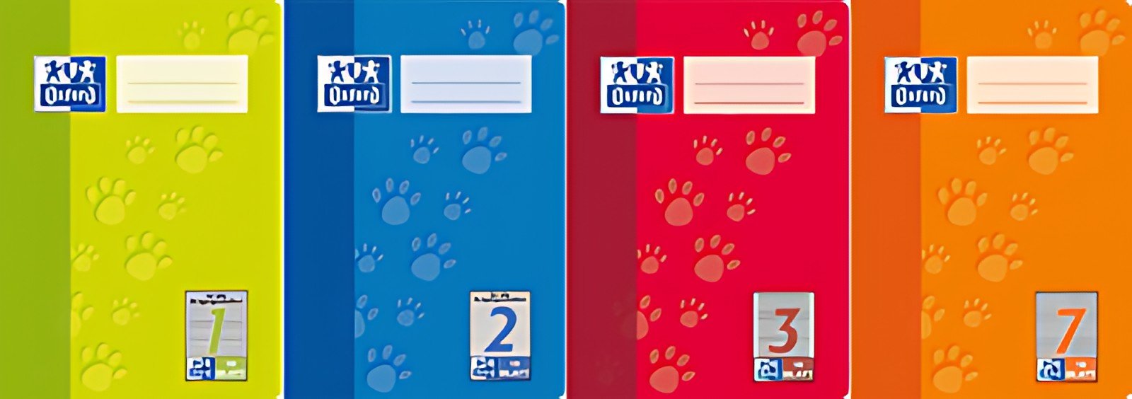 Cahier Oxford Junior "Paws", DIN A4, règle 7