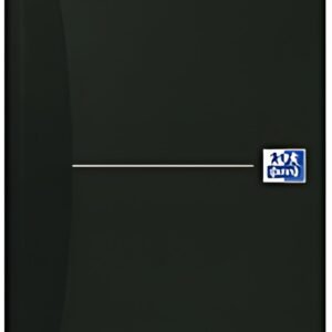 Oxford Carnet de notes "Smart Black", relié, A5, quadrillé