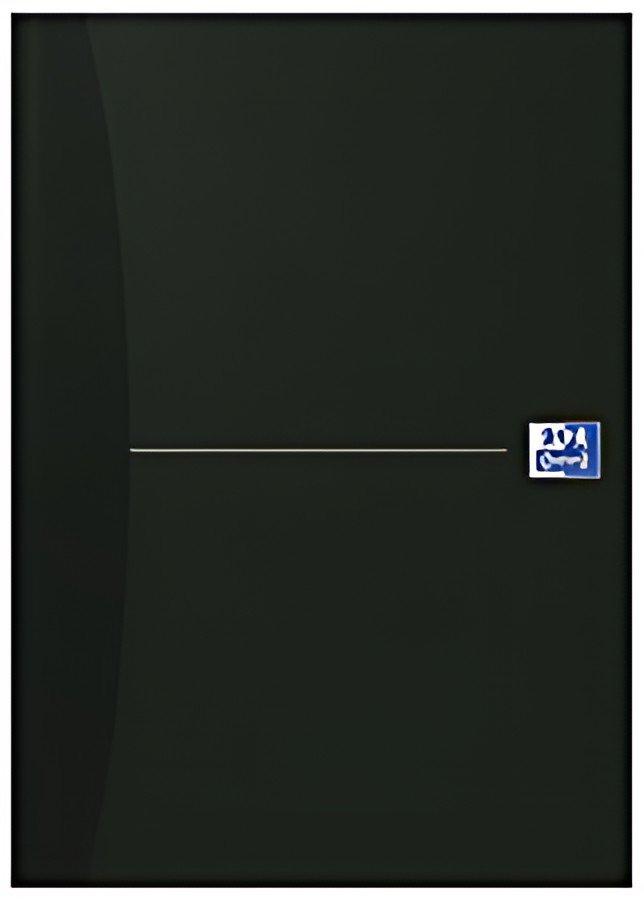 Oxford Carnet de notes "Smart Black" - relié, A4, quadrillé