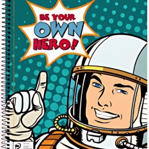 LANDRÉ Collegeblock "BE YOUR OWN HERO", DIN A4, kariert