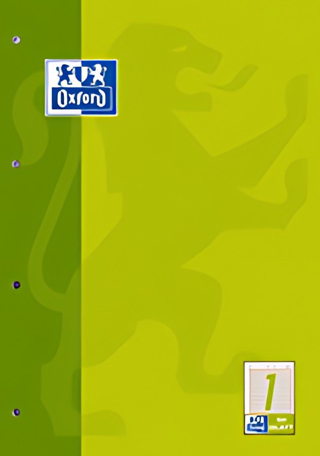 Oxford Bloc de travail, A4, 50 pages, linéature 1 ,