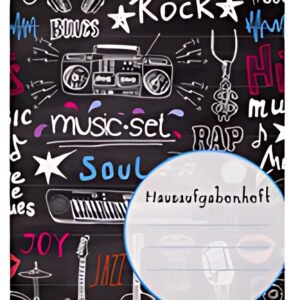 LANDRÉ Hausaufgabenheft, DIN A5, 48 Blatt, Musik-Motiv