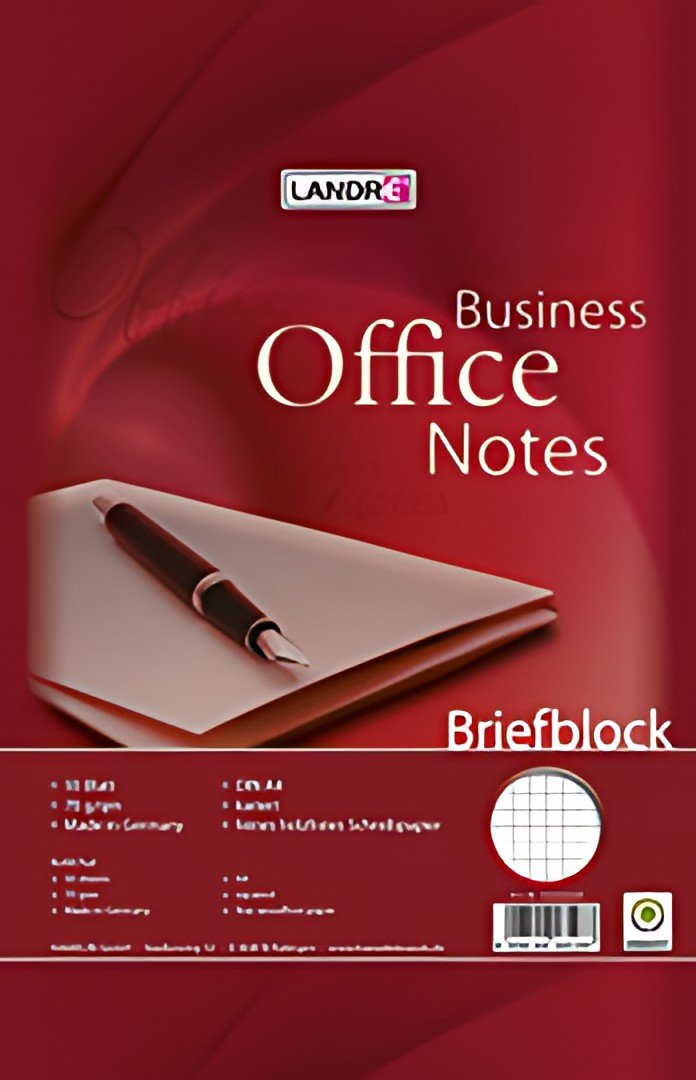 LANDRÉ Bloc de correspondance "Business Office notes" A4,