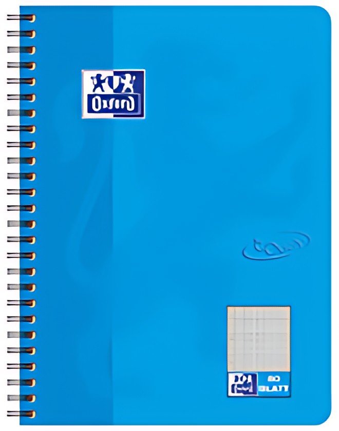 Oxford Cahier Touch, B5, quadrillé, 160 pages, bleu mer