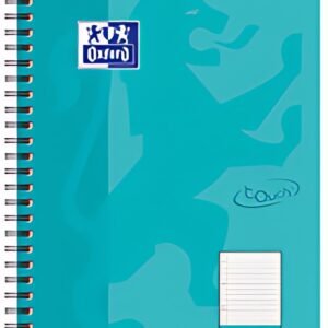 Oxford Cahier Touch, B5, ligné, 160 pages, bleu aqua