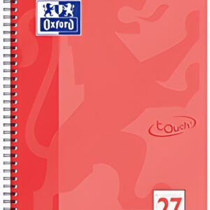 Oxford Cahier Touch, A4+, ligné, 160 pages, corail