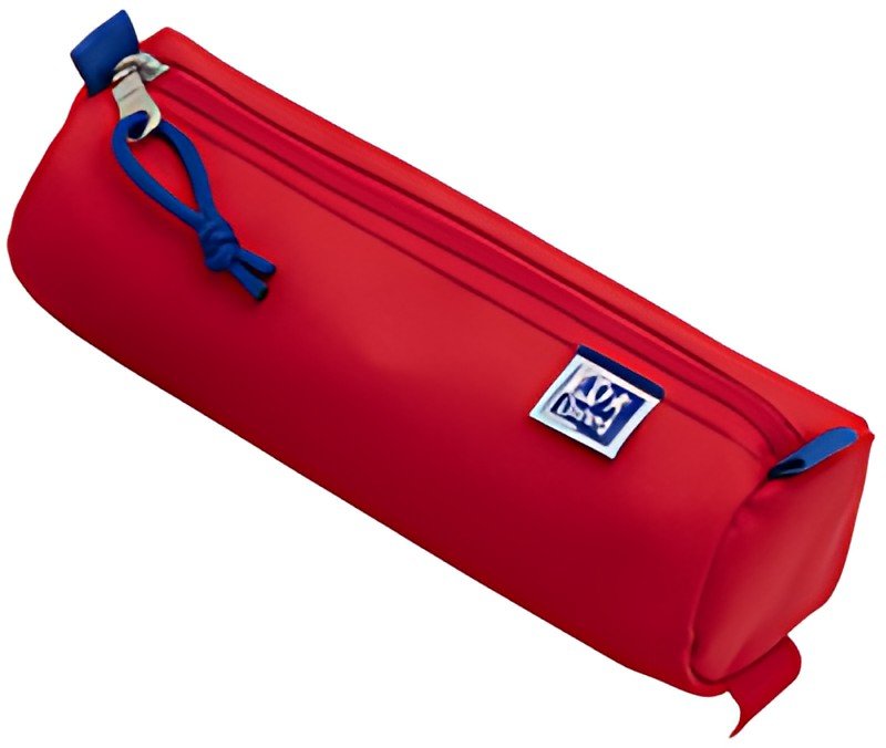 Oxford Trousse ronde, polyester, rond, grand, rouge