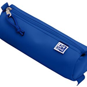 Oxford Trousse ronde, polyester, rond, grand, bleu