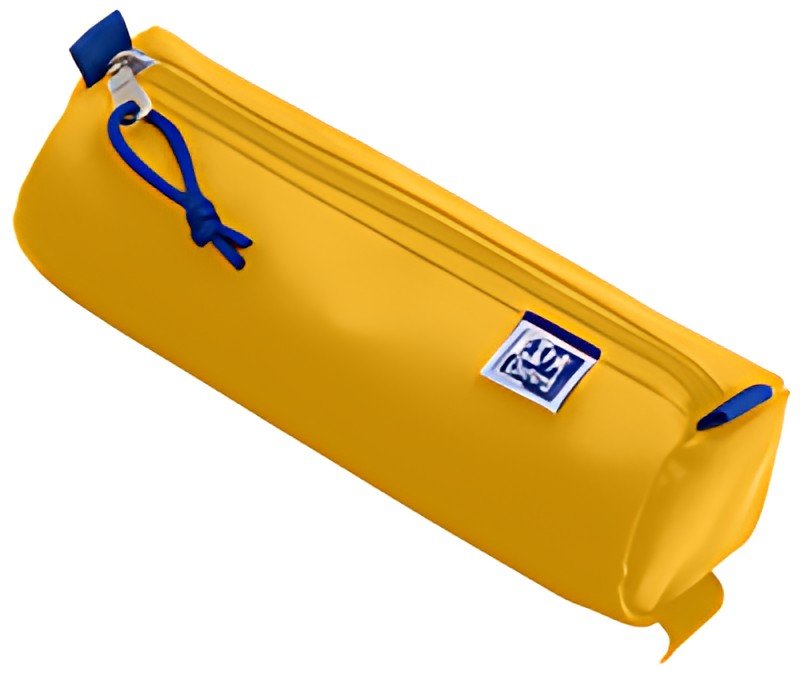 Oxford Trousse ronde, polyester, rond, grand, jaune