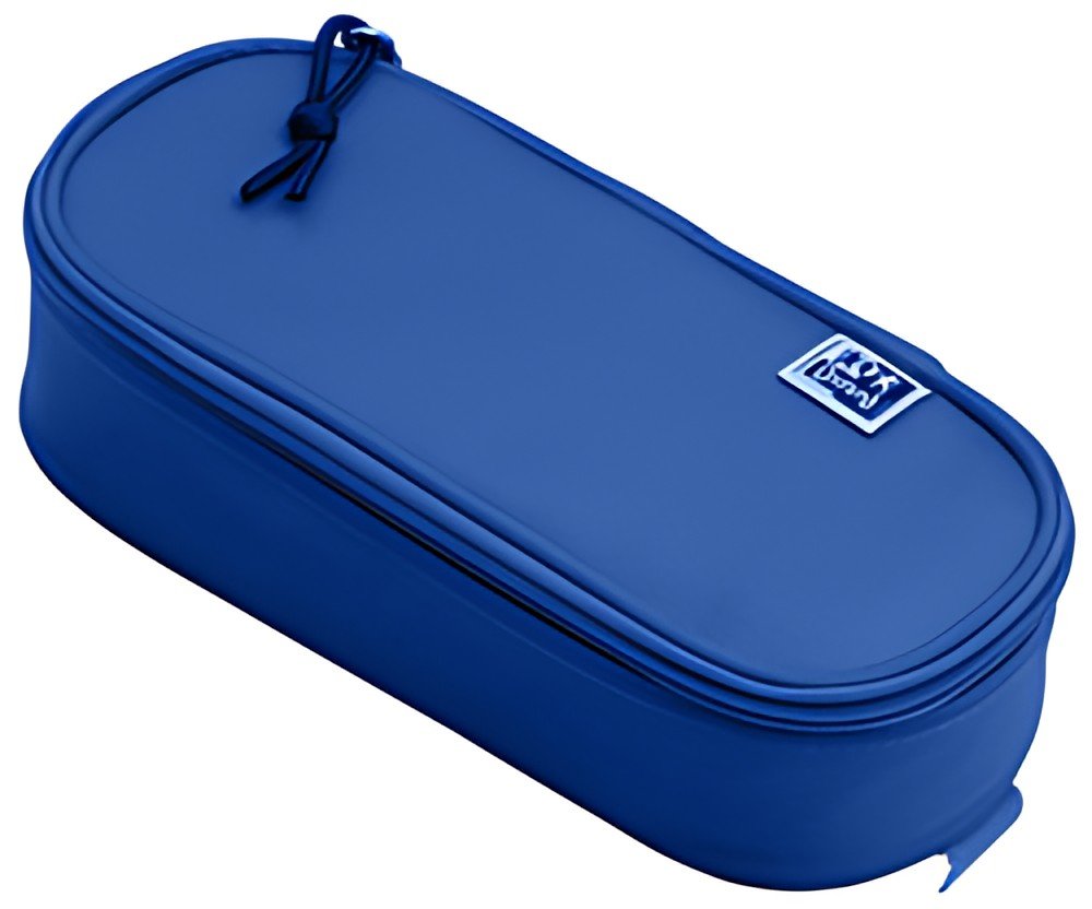 Oxford Trousse, polyester, oval, bleu