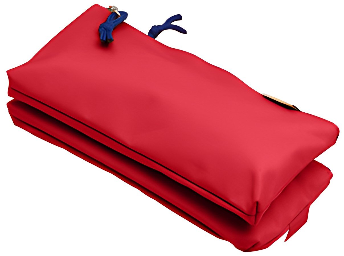 Oxford Trousse à deux compartiments, polyester, rouge